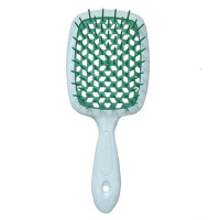 Гребінець для волосся білий з м'ятним  Janeke 1830 Superbrush The Original Italian 1 шт - фото №1