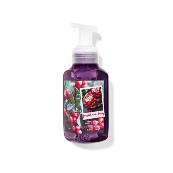 Рідке мило-пінка для рук Bath and Body Works Frosted Cranberry hand soap 259 мл - фото №1
