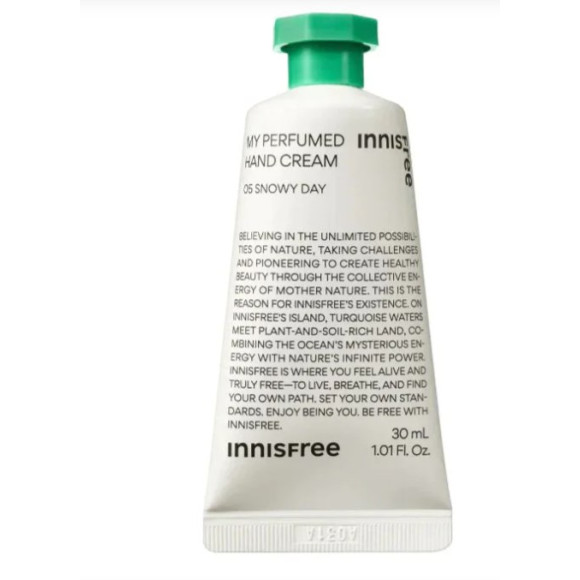 Парфумований крем для рук Innisfree 05 Snowy day My Perfumed Hand Cream 30 мл - фото №1