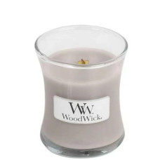 Ароматическая свеча с ароматом кедра и тлеющих углей  Woodwick Mini Wood Smoke  - фото №1