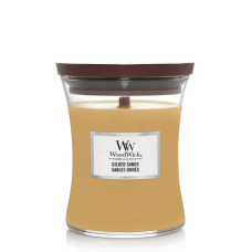 Ароматична свічка з ароматом інжиру та гваякового дерева Woodwick Medium Gilded Sands 275 г - фото №1
