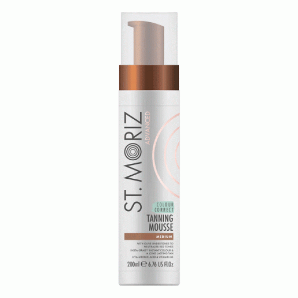 Автобронзат-мус для середньої шкіри St Moriz Advanced Colour Correcting Mousse Medium - фото №1