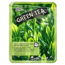 Тканинна маска для обличчя з екстрактом зеленого чаю May Island Real Essence Green Tea Mask  - фото №1