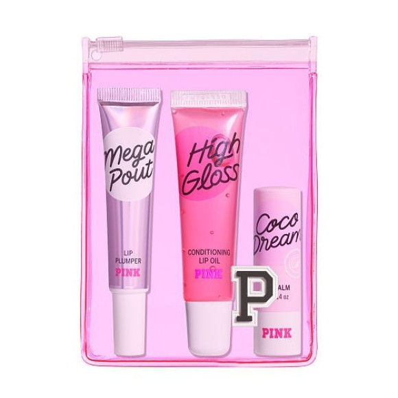 Подарунковий набір для губ Pink Victoria's Secret Lip Kit - фото №1