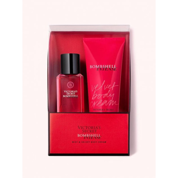 Подарунковий набір Victoria's Secret Bobmshell Intense Mist & Velvet body cream - фото №1