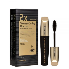 Туш для вій “Об'єм та підкручування” FarmStay 2X Volume & Curling Mascara - фото №1