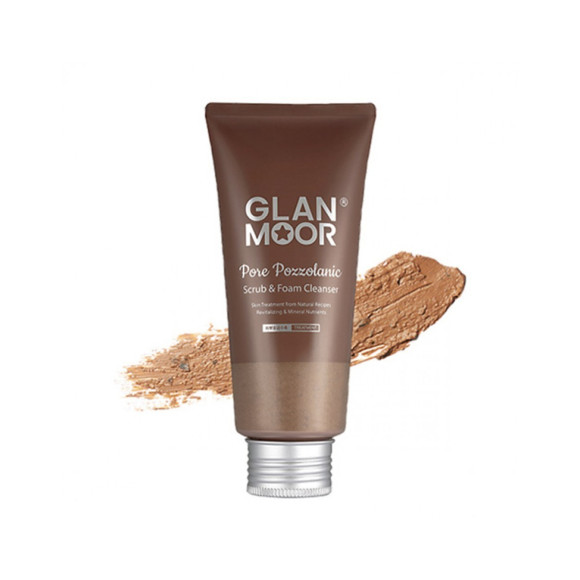 Пінка-скраб для вмивання з пуццоланом Glan Moor Pore Pozzolanic Scrub & Foam Cleanser 100 мл - фото №1