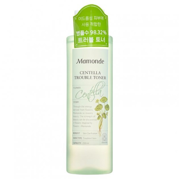 Тонер з азіатською центеллою для проблемної шкіри Mamonde Centella Trouble Toner - фото №1