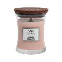 Ароматична свічка з ароматом троянди, кедра і мускусу Woodwick Mini Rosewood 85 г - фото №1