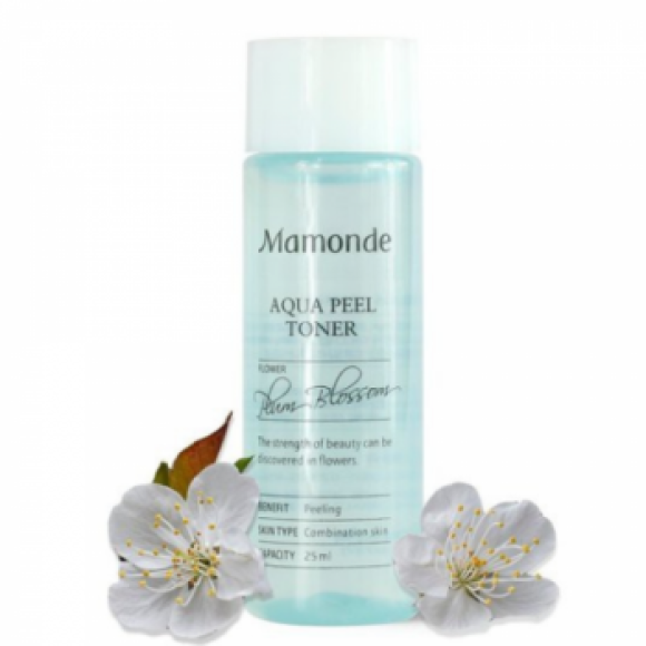Тонер-пілінг зволожуючий Mamonde toner aqua peel міні - фото №1
