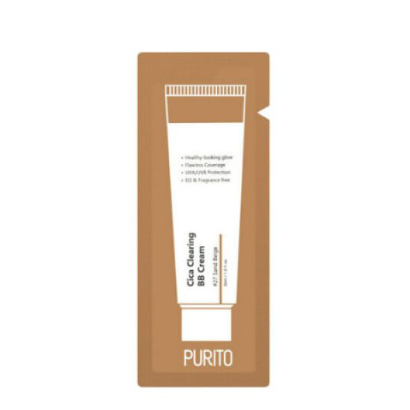 BB крем з екстрактом центели Purito Cica Clearing BB Cream N27 Sand Beige 1 мл - фото №1