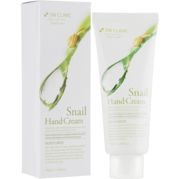 Крем для рук з колагеном  3W Clinic Snail Hand Cream - фото №1