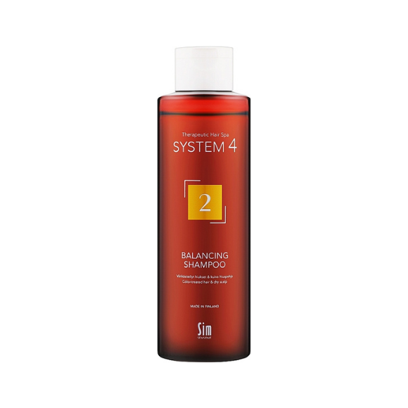 Шампунь №2 для сухого, фарбованого та пошкодженого волосся Sim Sensitive System 4 №2 Balancing Shampoo 250 мл - фото №1