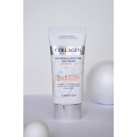 Сонцезахисний крем для обличчя з морським колагеном Enough Collagen 3in1 Whitening Moisture Sun Cream SPF 50 - фото №1