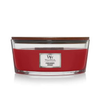 Ароматическая свеча с ароматом граната и смородины Woodwick Ellipse Pomegranate 453 г - фото №1