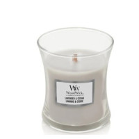 Ароматична свічка з ароматом лаванди і кипариса Woodwick Mini Lavender & Cedar  - фото №1