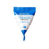Содовий скраб для обличчя з колагеном FarmStay Baking Powder Collagen Pore Scrub - фото №1