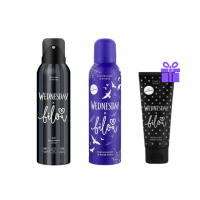Набір - дезодорант спрей Bilou & Wednesday Deodorant Spray Solitude Suits Me та Пінка для душу Bilou & Wednesday Nightshades & Ravens - фото №1