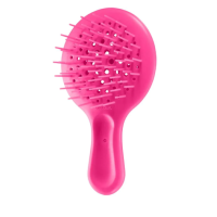 Гребінець для волосся яскраво рожевий  Janeke Superbrush Mini The Original - фото №1