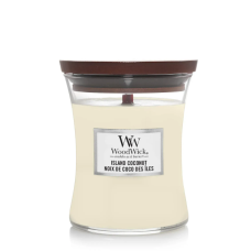 Ароматична свічка з ароматом кокоса та ананаса Woodwick Medium Island Coconut 275 г - фото №1