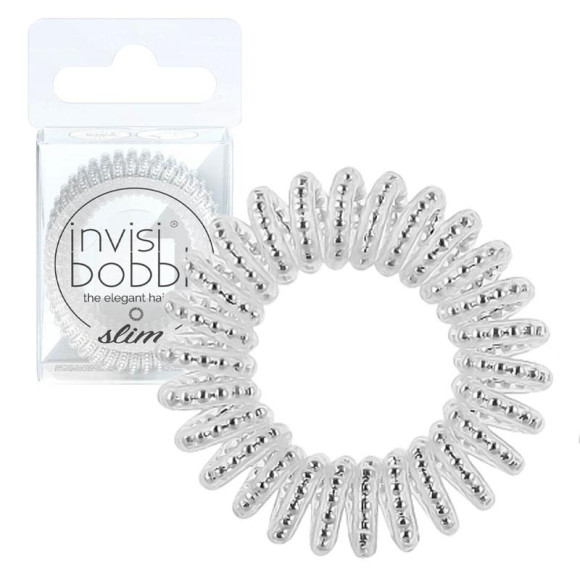 Резинка-браслет для волосся Invisibobble Slim  Mother of Chrome - фото №1