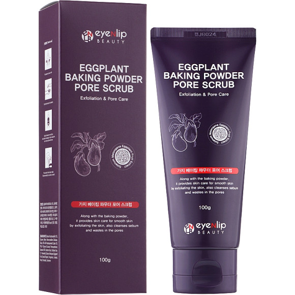 Скраб для обличчя Eyenlip Eggplant Baking Powder Pore Scrub 100 мл - фото №1