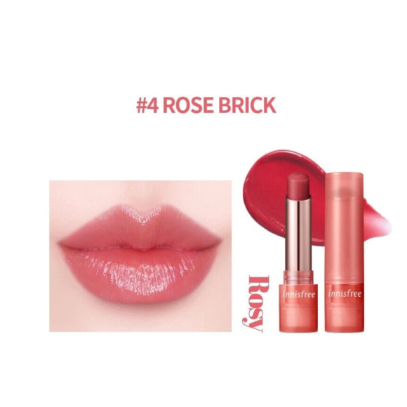 Бальзам-тінт для губ Innisfree Dewy Tint Lip Balm  4 Rose Brick  - фото №1