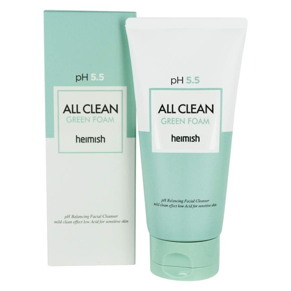 Пінка для вмивання pH 5.5 Heimish All Clean Green Foam - фото №1