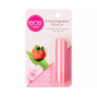 Бальзам для губ полуниця -персик EOS Super Soft Shea Lip Balm Strawberry Peach - фото №1