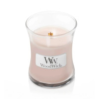 Ароматическая свеча с ароматом ванили и морской соли Woodwick Medium Vanilla & Sea Salt  - фото №1