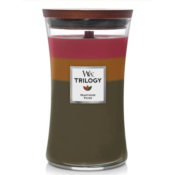 Ароматична свічка Woodwick Large Trilogy Hearthside - фото №1