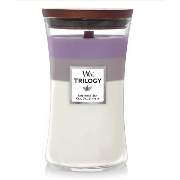 Ароматична свічка  Woodwick Large Trilogy Amethyst Sky - фото №1