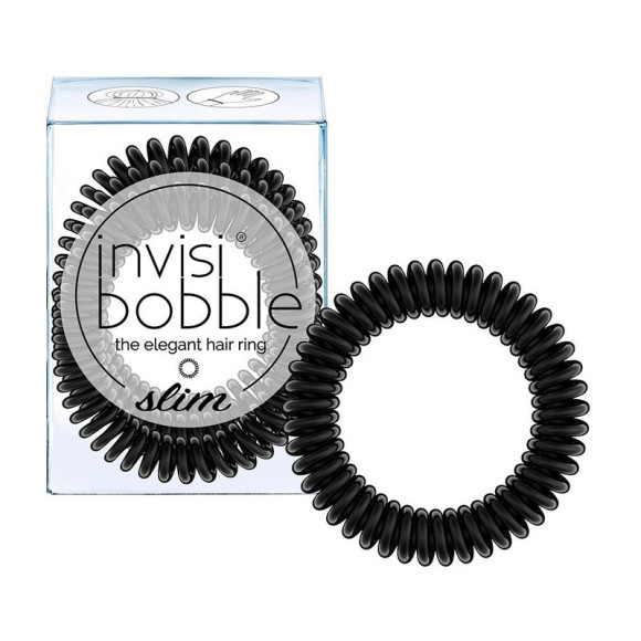 Резинка-браслет для волосся Invisibobble Slim True Black - фото №1
