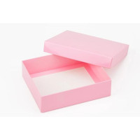 Коробка прямокутна рожева Box lid pink - фото №1