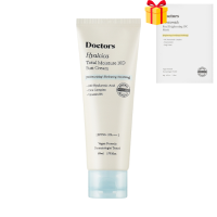 Сонцезахисний крем з 10 формами гіалуронової кислоти та центелою  Doctors Hyalcica Total Moisture 10 D Sun Cream SPF 50+ /PA++++ 80 мл - фото №1