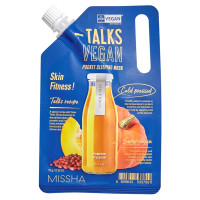 Нічна маска для гладкості шкіри Missha Talks Vegan Pocket Sleeping Pack #Skin Fitness  - фото №1