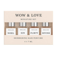 Сет миниатюр - парфюм для волос Wow & Love Shimmering Hair Parfume Miniature Set, 7 мл х 4 шт - фото №1
