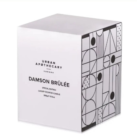 Ароматична свічка з ароматом фруктів і карамелі Urban apothecary Damson Brulee 300 г - фото №1