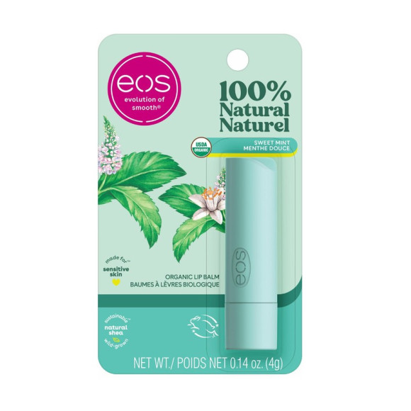 Бальзам для губ солодка м'ята EOS Super Soft Shea Lip Balm Sweet Mint - фото №1