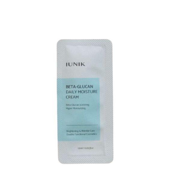 Крем з бета-глюканом IUNIK Beta Glucan Daily Moisture Cream 1.5 мл - фото №1