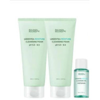 Набор зволожуючих очисних пінкок із зеленим чаєм Round A'Round Green Tea Moisture Cleansing Foam Set - фото №1