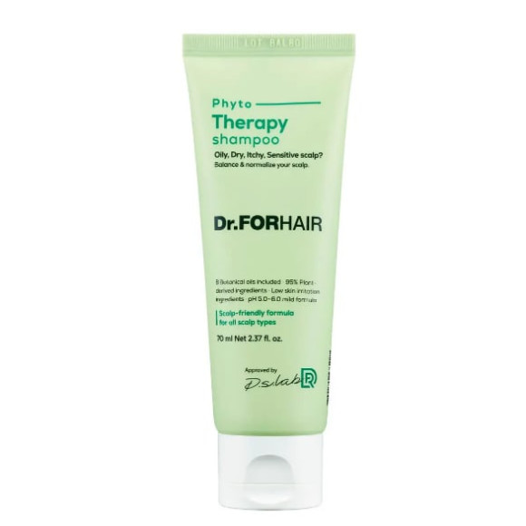 Фітотерапевтичний шампунь для чутливої шкіри голови Dr. FORHAIR Phyto Therapy Shampoo 70 мл - фото №1
