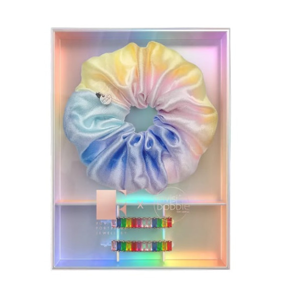 Подарунковий Набір (Резинка SPRUNCHIE та заколка для волосся) Invisibobble Rainbro Kit - фото №1