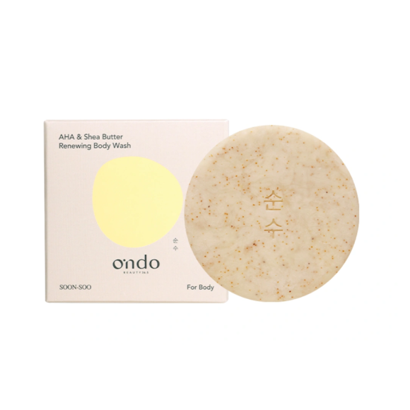 Відлущувальний мильний засіб для тіла з AHA-кислотою та маслом ши  Ondo Beauty 36.5 AHA & Shea Butter Renewing Body Wash 70 г - фото №1