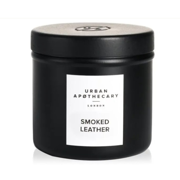 Ароматична travel свічка з ароматом шкіри і дров'яного диму Urban apothecary Smoked Leather 175 г - фото №1