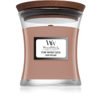 Ароматична свічка з ароматом замші Woodwick Mini Stone Washed Suede - фото №1