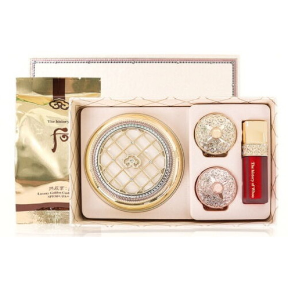 Люкс кушон для обличчя The history of whoo Gongjinhyang mi luxury golden cushion glow #21 Set Special - фото №1