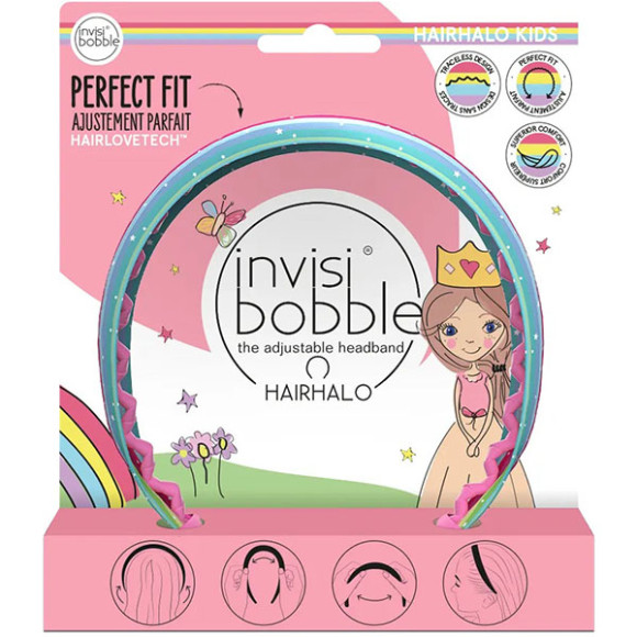 Детский обруч для волос Invisibobble Hairhalo Kids Rainbow Crown - фото №1
