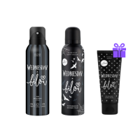 Набір - дезодорант спрей Bilou & Wednesday Deodorant Spray Solitude Suits Me та Пінка для душу Bilou & Wednesday Black Is My Happy  - фото №1