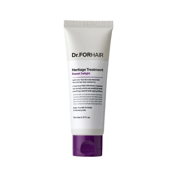 Зволожуюча маска-кондиціонер для тонкого волосся DR.FORHAIR Heritage Treatment Sweet Delight 70 мл - фото №1